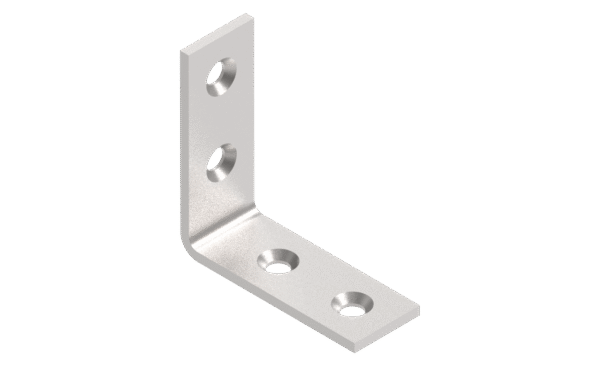 Bracket 40x40x15x2,0 (with phased holes)