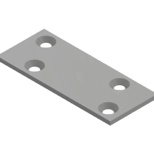Plaat 60x25x2.0 fers.alum.hall