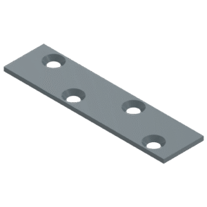 Plaat 80x20x2.0 fers.hall