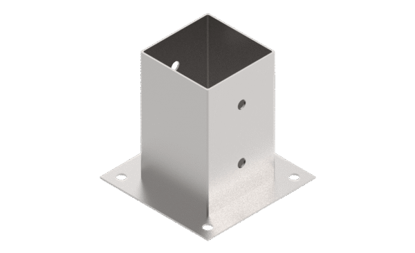 Post foot 90x90 L=150 with ground plate, type B