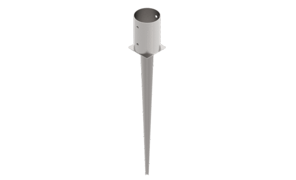 Circular drive-in post support 100mm, L=750, type A