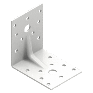 Nurgik 70x70x55x2.0 tugevdatud valge