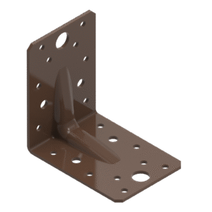 Nurgik 90x90x65x2.5 tugevdatud pruun