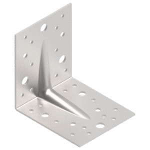 Angle bracket 105x105x90x2,5 reinforced, stainless steel A2