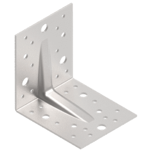 Angle bracket 105x105x90x2,5 reinforced, stainless steel A4