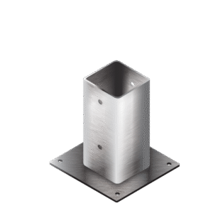Post foot 50x50 L=150 with ground plate, type B