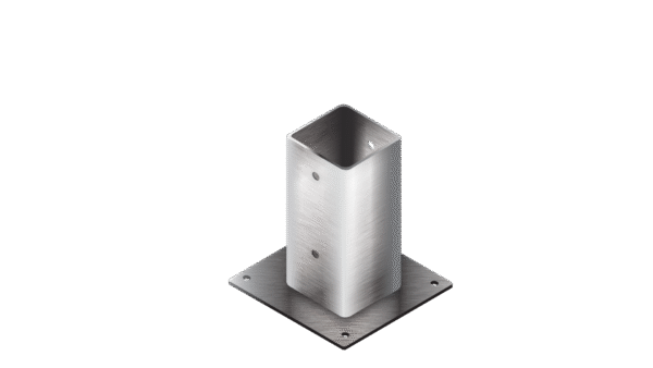 Post foot 50x50 L=150 with ground plate, type B