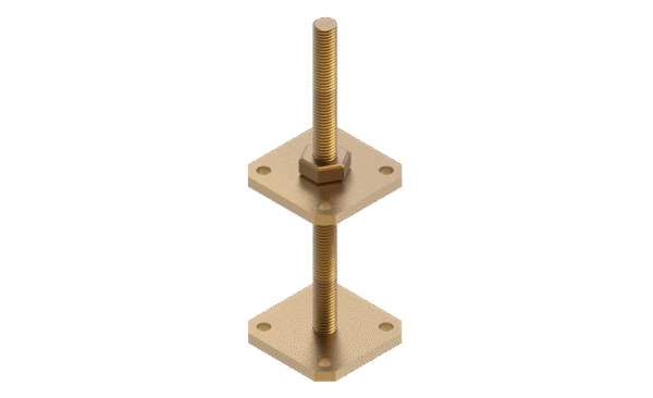 Vajumispolt 45x45x4.0 M10x150 A2 (kast 20tk)
