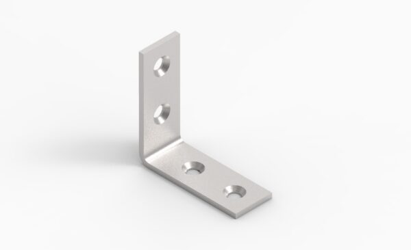 Angle bracket 40x40x15x2,0 phased holes, 5pcs/bag