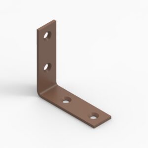 Angle bracket 50x50x15x2,0 phased holes. brown (5pcs/bag)